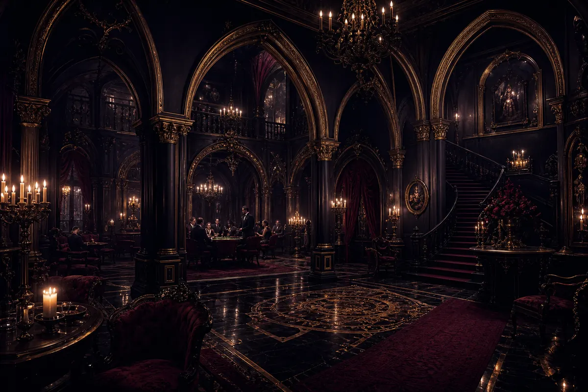 Gothic hall interior