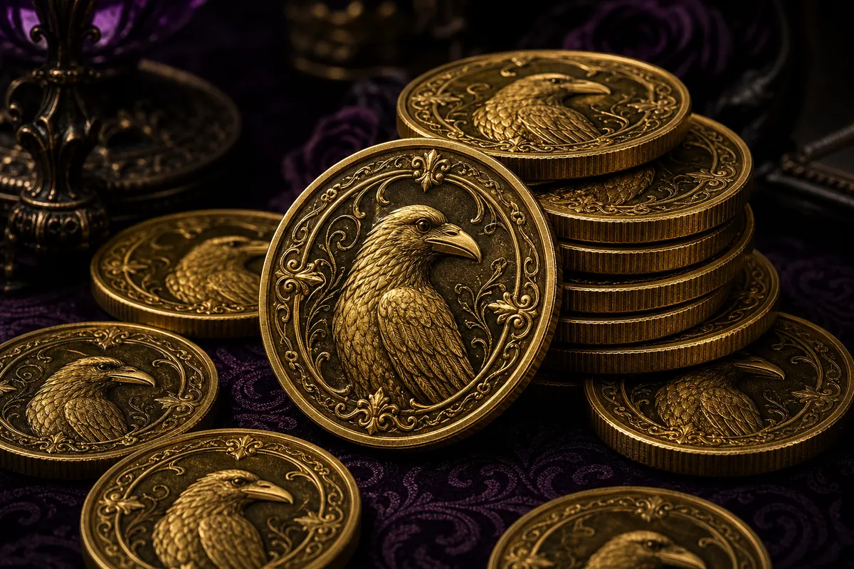 Stack of Raven Tokens